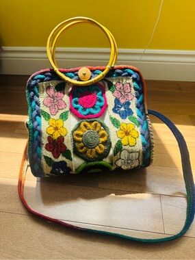 Handmade Embroidered Bag – New, Never Used 🌸